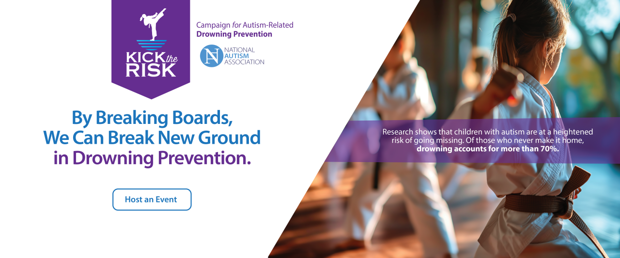Kick Brand Risk Kick The Risk of Drowning - National Autism Association